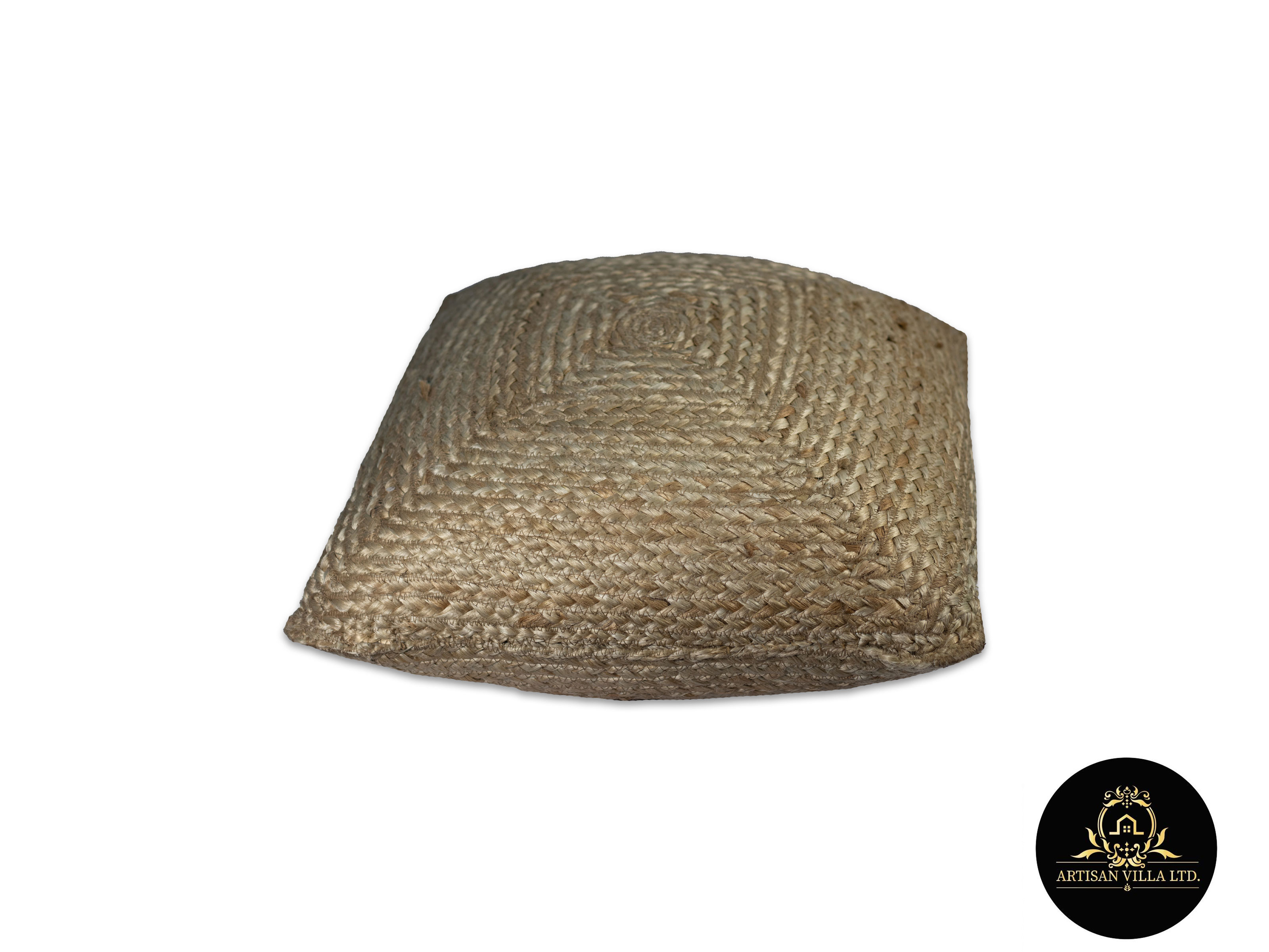 Jute Throw Pillow Cover